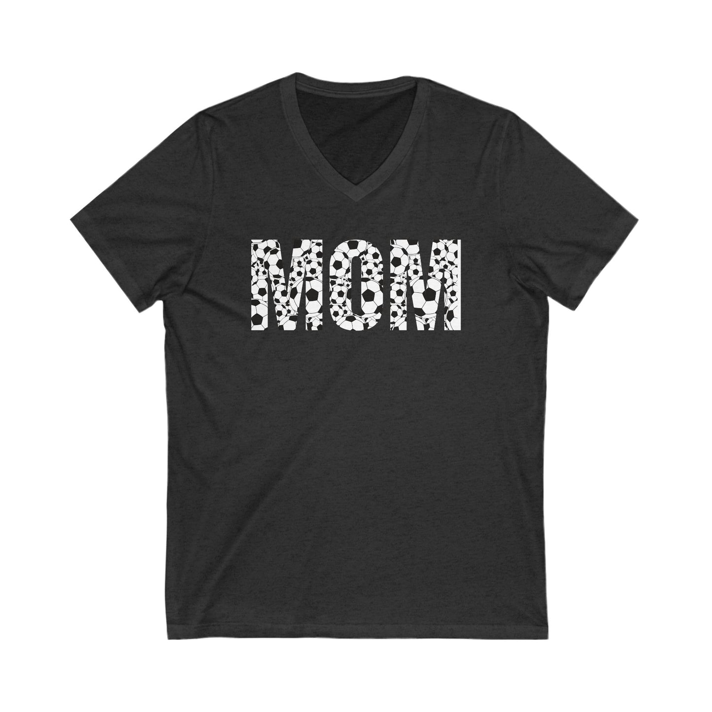Mom Soccer Unisex Jersey Short Sleeve V-Neck Tee