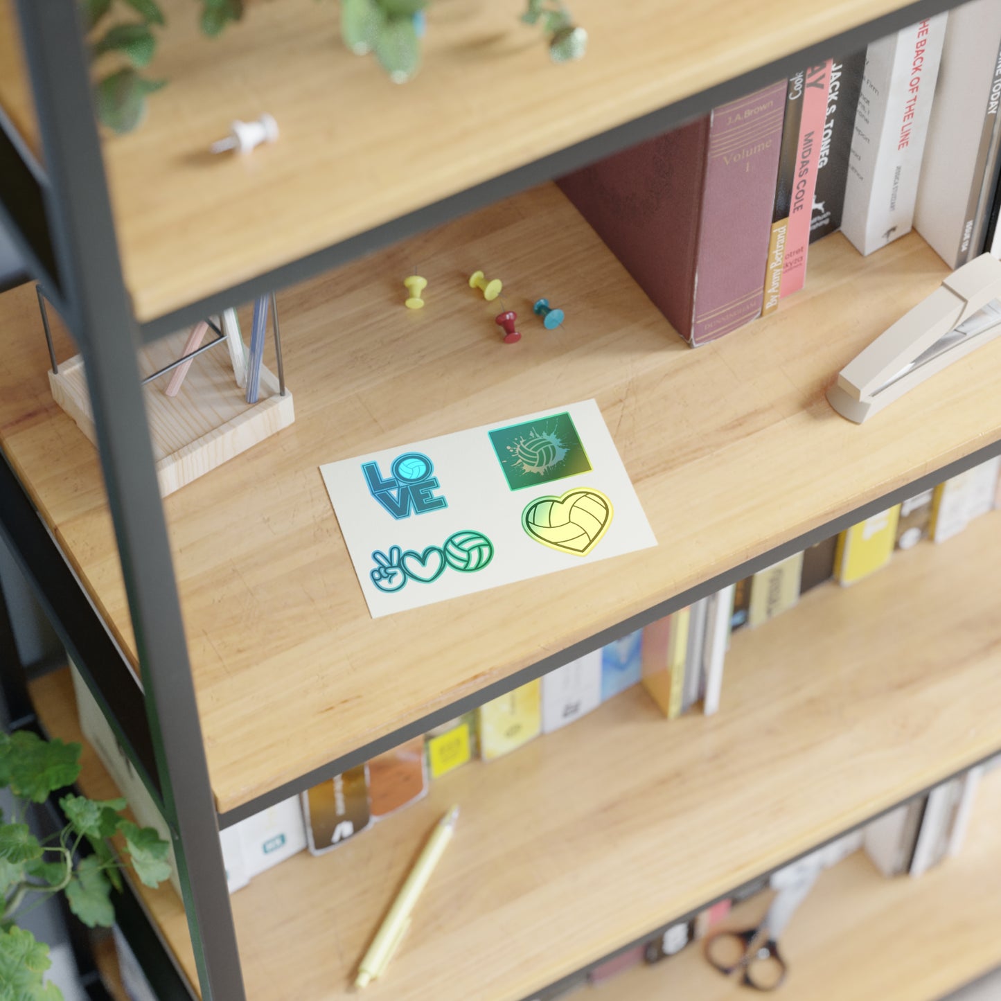 Volleyball Love Sticker Sheets - Perfect for Fans and Athletes