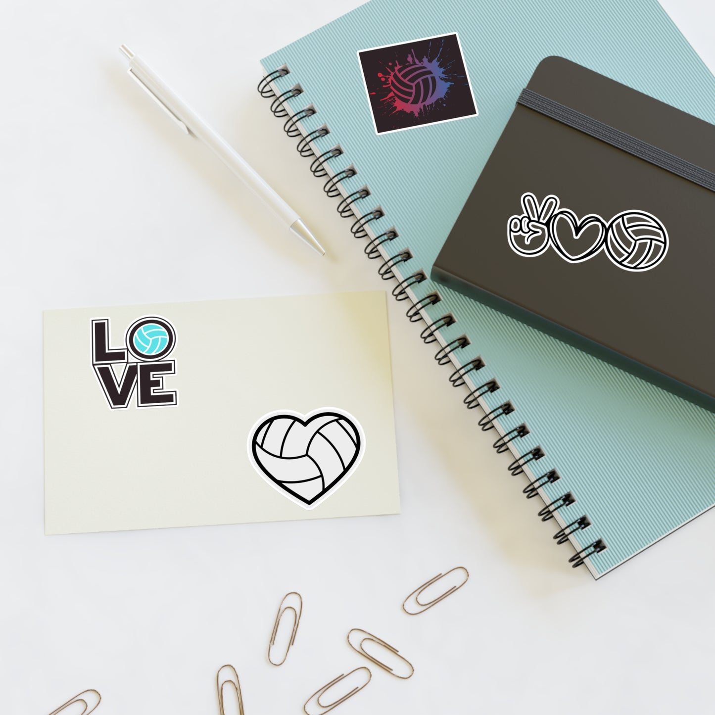 Volleyball Love Sticker Sheets - Perfect for Fans and Athletes