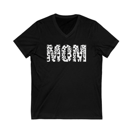 Mom Soccer Unisex Jersey Short Sleeve V-Neck Tee