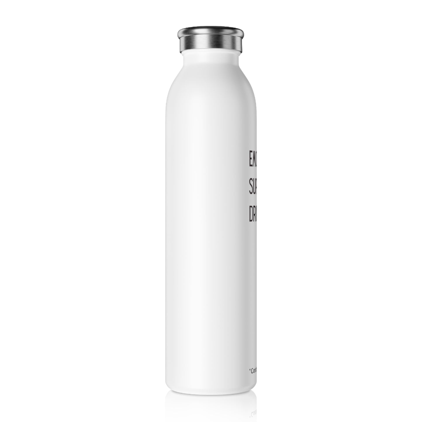 Emotional Support Stainless Steel Water Bottle, Screw top