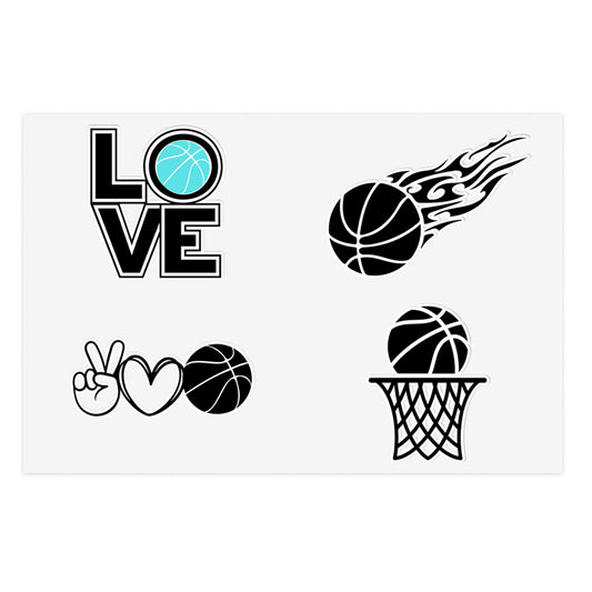 Basketball Sticker Sheets - Perfect for Fans and Athletes