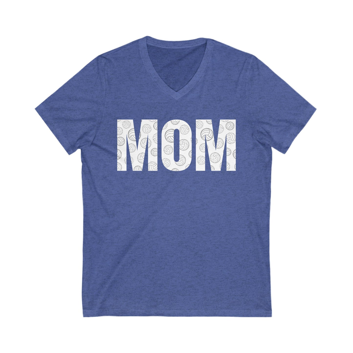 Mom Volleyball Unisex Jersey Short Sleeve V-Neck Tee