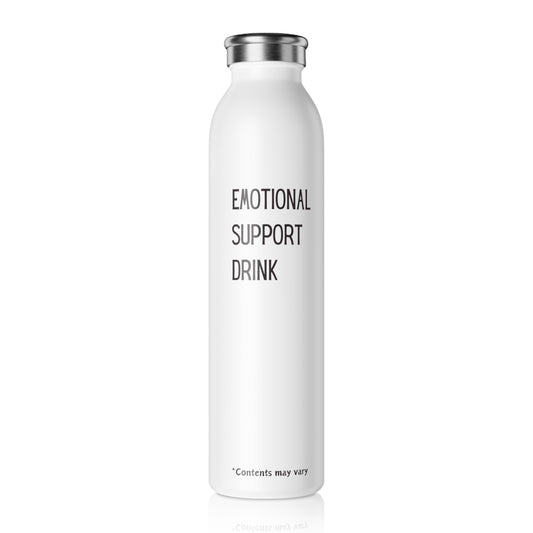 Emotional Support Stainless Steel Water Bottle, Screw top