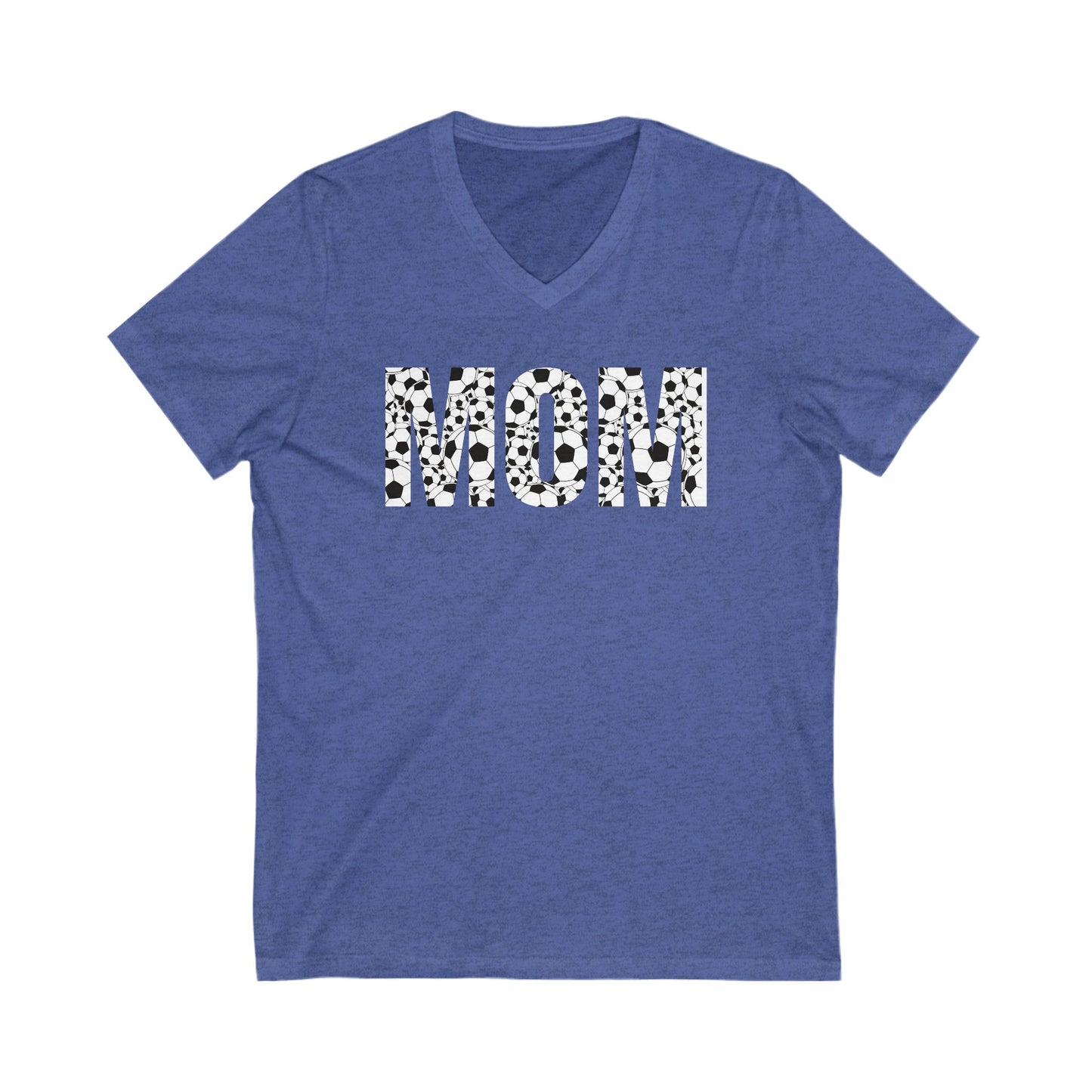 Mom Soccer Unisex Jersey Short Sleeve V-Neck Tee