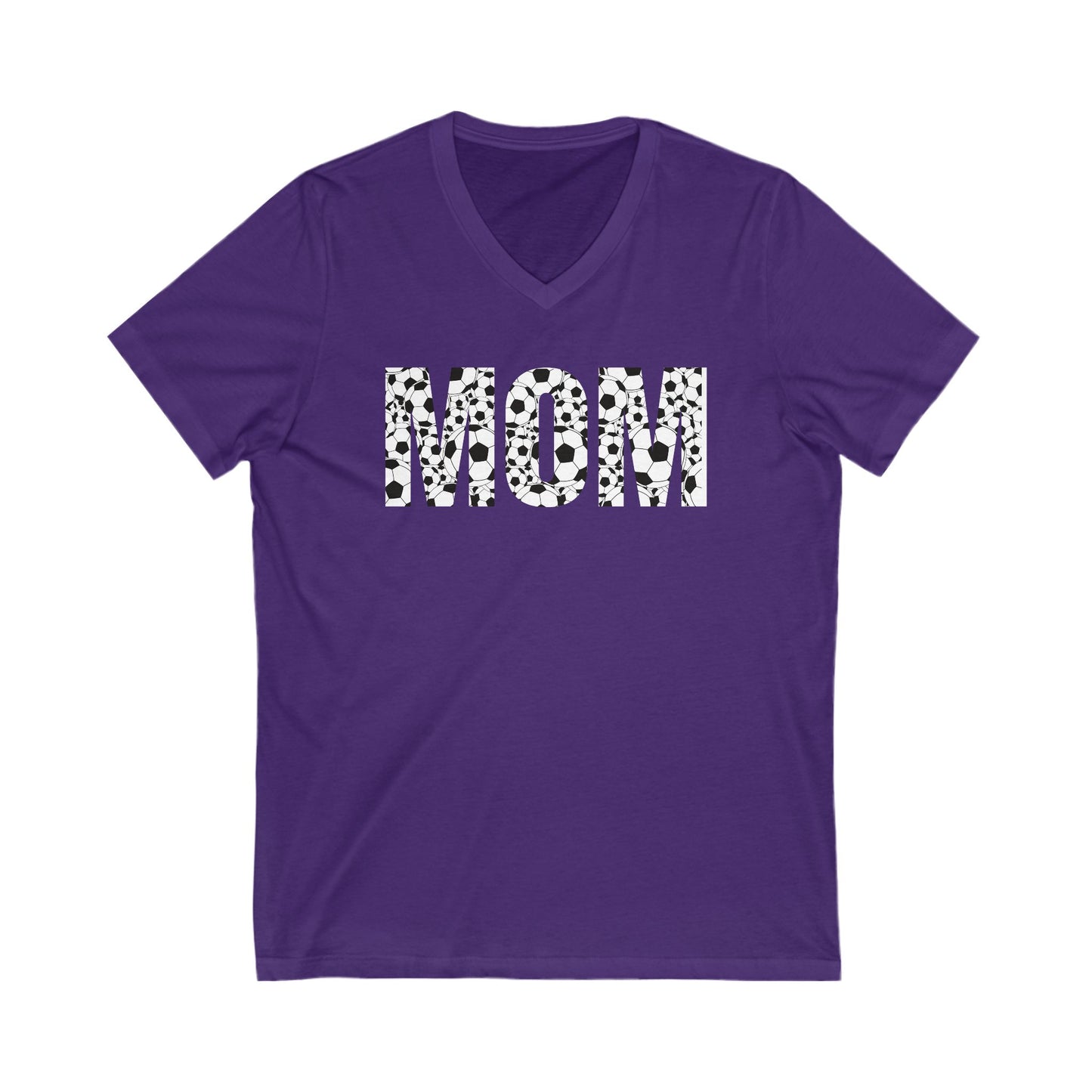 Mom Soccer Unisex Jersey Short Sleeve V-Neck Tee