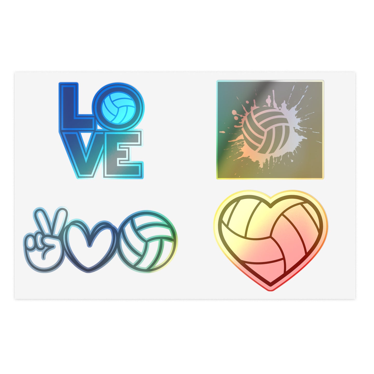 Volleyball Love Sticker Sheets - Perfect for Fans and Athletes