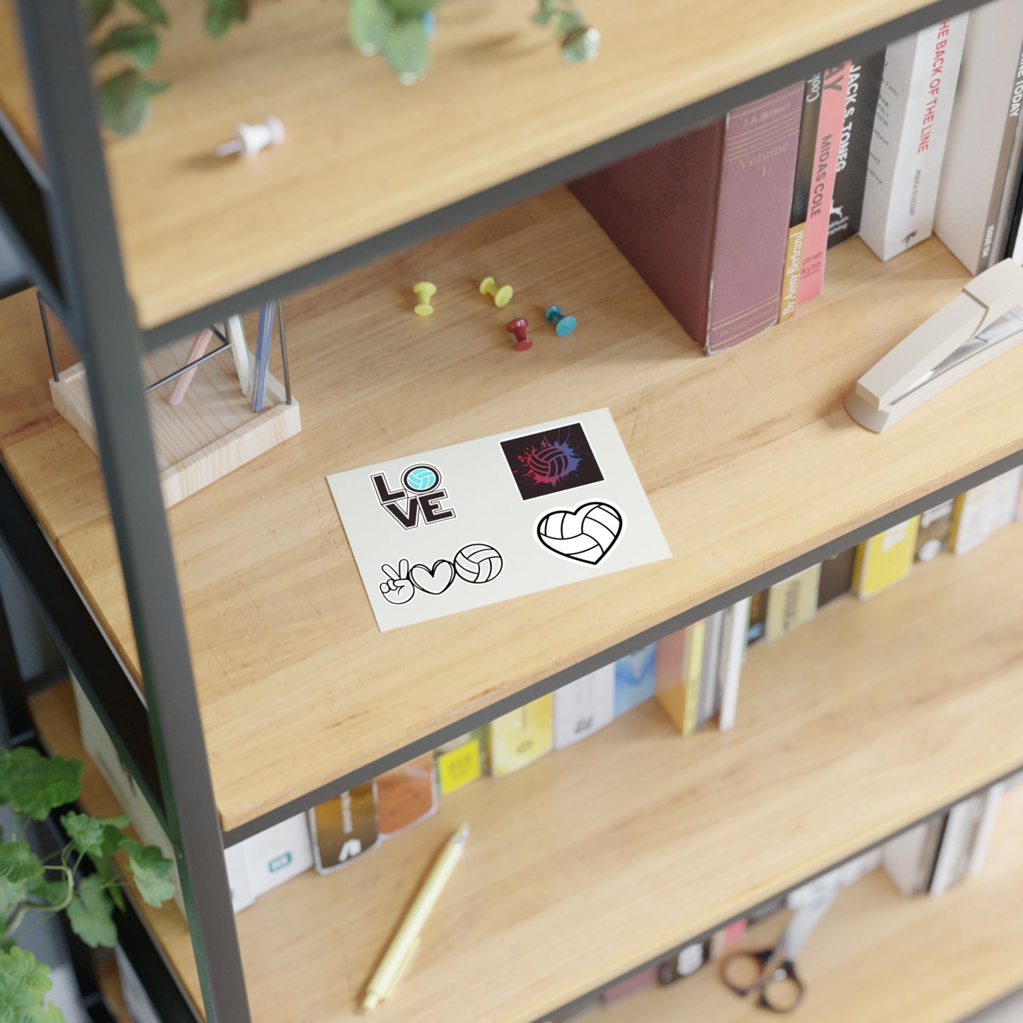 Volleyball Love Sticker Sheets - Perfect for Fans and Athletes